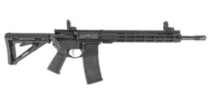 PSA 16" Mid-Length 5.56 NATO 1/7 Nitride 13" Lightweight Hex M-Lok MOE EPT Rifle w/MBUS Sight Set