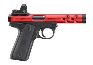 Ruger MKIV 22/45 Lite .22LR 4.4" 10rd Pistol w/ Riton Red Dot, Red/Black- 43946