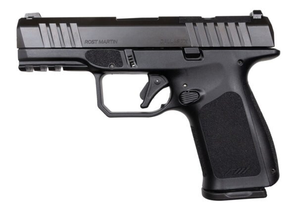 Rost Martin RM1C OR 9mm 4" 17rd Pistol, Black - RM1CBLKOSP