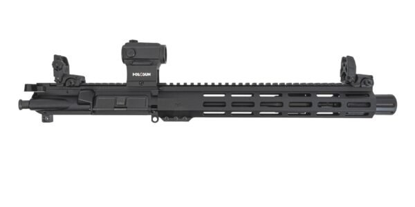 PSA 10.5" Carbine-Length 5.56 NATO 1/7 Phosphate 12" M-Lok Lightweight Hex Upper W/MBUS Sight Set & Holosun Red Dot