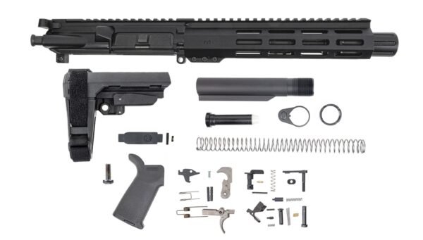 PSA 7.5" 300AAC Blackout 1/8 Phosphate 9" Lightweight Hex M-Lok MOE EPT SBA3 Pistol Kit