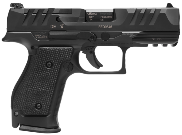 Walther PDP Compact 9mm 4" 15rd Pistol, Black - 2872111