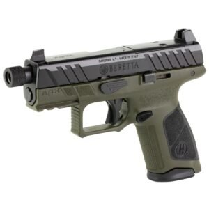 Beretta APX A1 Compact Tactical 9mm 4.2" 15rd Pistol, Black/OD Green - JAXA1C915TAC