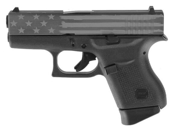 Glock G26 Gen5 9mm 3.43" 10rd Pistol, Elite Titanium Battle Flag - UA265S201ETBF