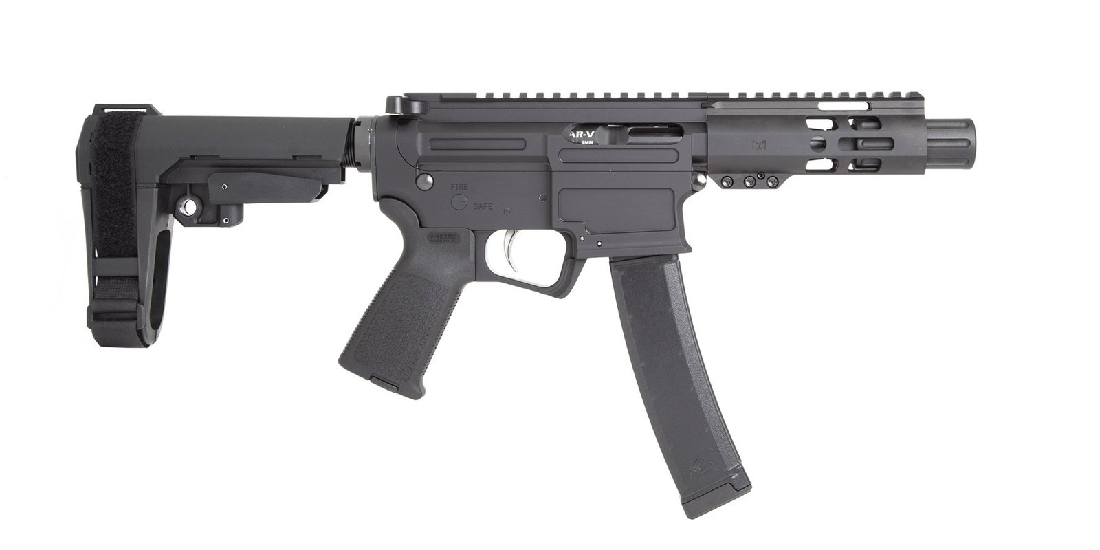 PSA AR-V 4" 9mm 1/10 Lightweight M-Lok MOE EPT SBA3 Pistol
