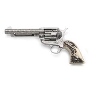 Taylors & Company 1873 Cattle Brand Engraved .357 Mag Revolver, Nickel Plated - OG1407