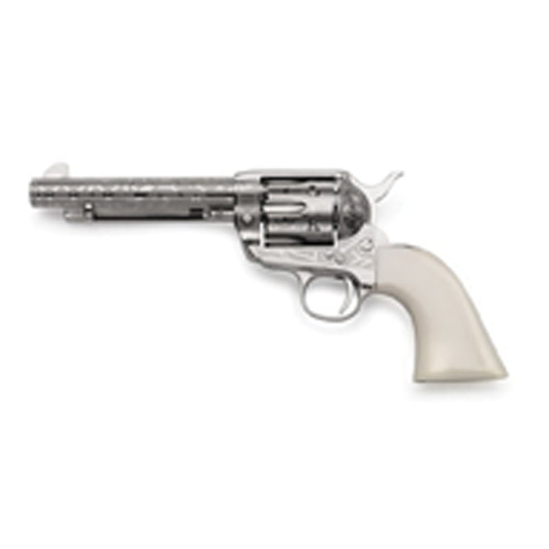 Taylors & Company 1873 Cattle Brand Engraved .357 Mag Revolver, Nickel Plated - OG1405