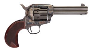 Taylors & Company 1873 Birdshead Cattleman Checkered 4.75" .357 Mag Revolver, Case Hardened - 555153
