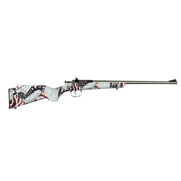 Keystone Sporting Arms Crickett/Hydrodipped Synthetic .22lr Bolt Action Rifle, One Nation - KSA3169