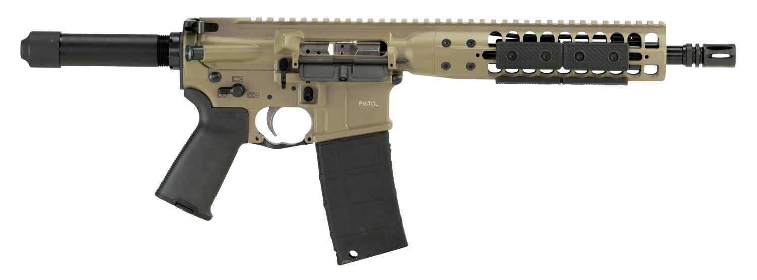LWRC International Individual Carbine DI 5.56 Semi-Automatic 10.5" AR Pistol, FDE - ICDIP5CK10