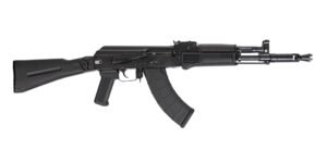PSA AK-104 Side Folding Rifle w/Pinned and Welded Spiked Extended Booster, Black