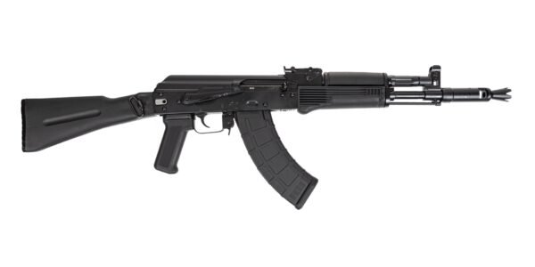 PSA AK-104 Side Folding Rifle w/Pinned and Welded Spiked Extended Booster, Black