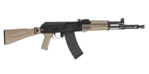 PSA AK-105 Side Folding Rifle w/Pinned and Welded extended booster, Toolcraft Bolt, Trunnion, and Carrier, FDE
