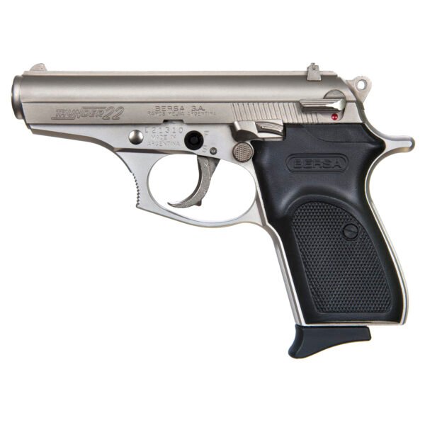 Bersa Thunder .22LR Pistol, 3.5" Barrel, Fixed Sights, Silver - T22NKL
