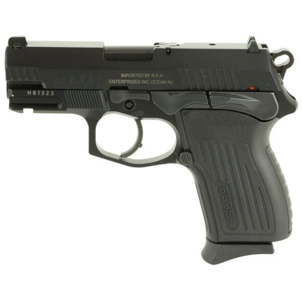 Bersa TPR9C Compact 9mm Pistol, 3.5" Barrel, Fixed Sights, Black - TPR9CM