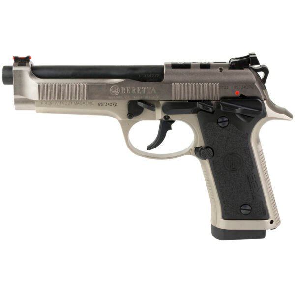 Beretta 92X Performance 9mm Pistol, 4.9" Barrel, Black, Silver - J92XRD20