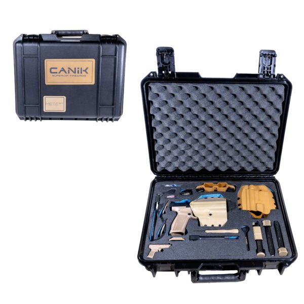 CANIK TP9 9mm Pistol, 4.46" Barrel, 3 Dot Sights, Black, Flat Dark Earth - HG7605N
