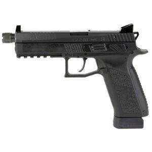 CZ P-09 Suppressor-Ready 9mm Pistol, 5.15" Barrel, Suppressor Sights, Black - 89270