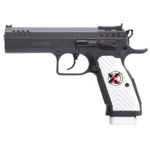 Tanfoglio Stock 9mm Pistol, 4.45" Barrel, Adjustable Sights, Black - TFSTOCK2X9