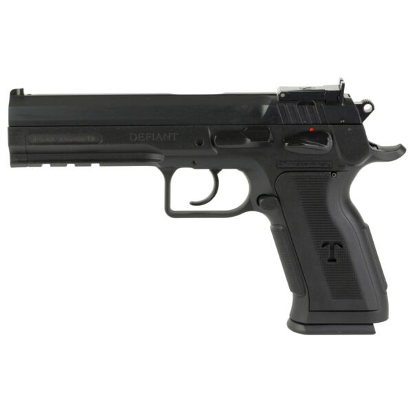 Tanfoglio Stock 9mm Pistol, 4.75" Barrel, Adjustable Sights, Black - TFSTOCK3P9