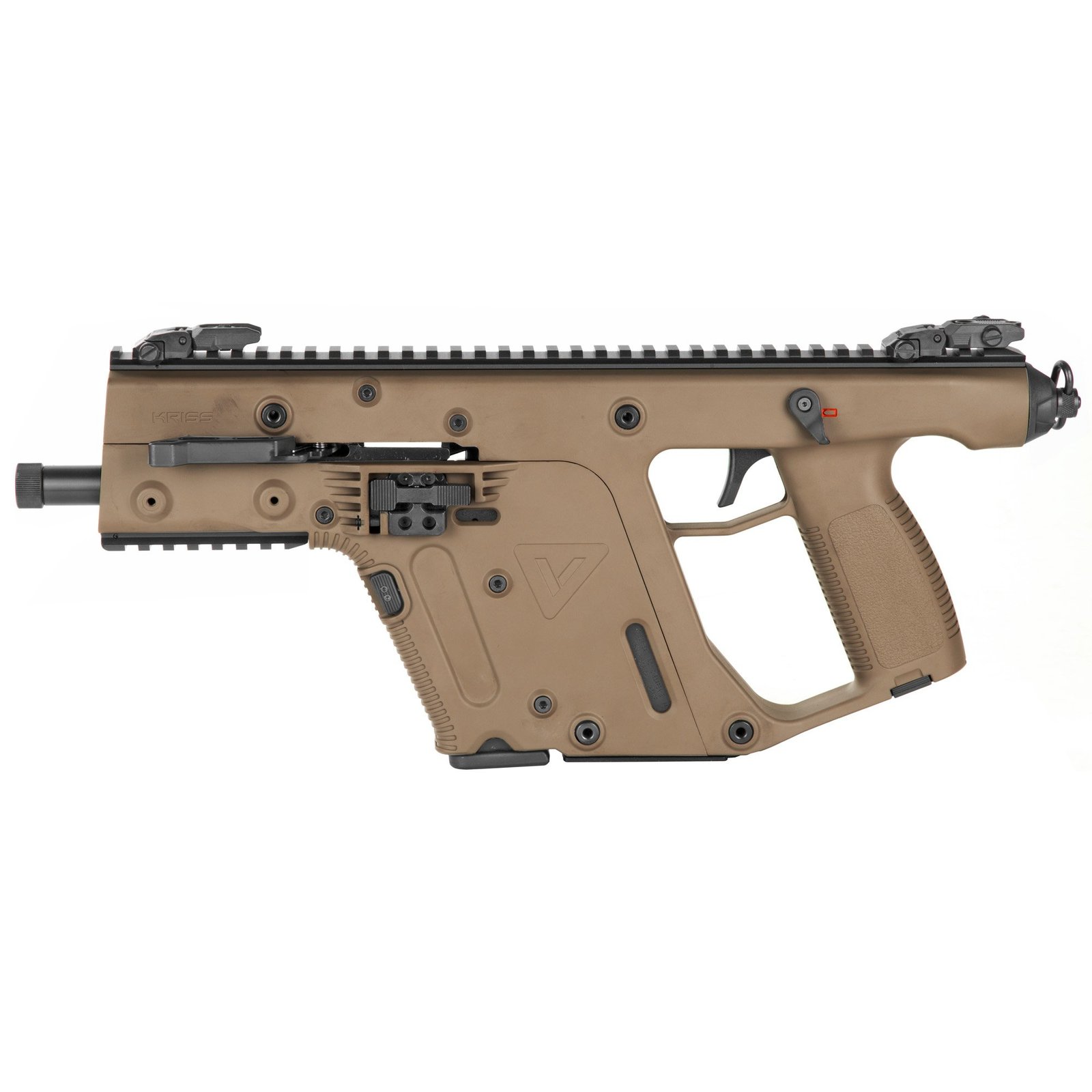 Kriss VECTOR SDP .45 ACP Semi-Auto Tactical Pistol, 5.5" Barrel, Flat Dark Earth - KV45PFD20