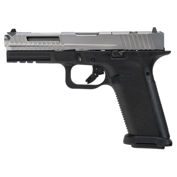 Lone Wolf LTD17-V2-RMR 9mm Pistol, 4" Barrel, 3 Dot Sights, Silver, Black - LWDLTD17V2RMR