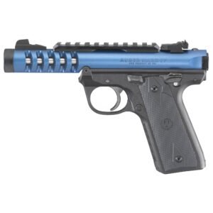 Ruger Mark IV .22LR Pistol, 4.4" Barrel, Adjustable Rear Sights, Blue - 43924