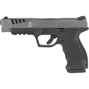 SAR USA SAR9 9mm Pistol, 5.2" Barrel, 3 Dot Sights, Platinum - SAR9SPTPT