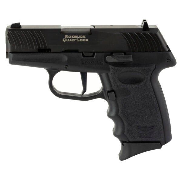 SCCY DVG-1 9mm Pistol, 3.1" Barrel, Blade Front/Adjustable Rear Sights, Black - DVG1CBBK