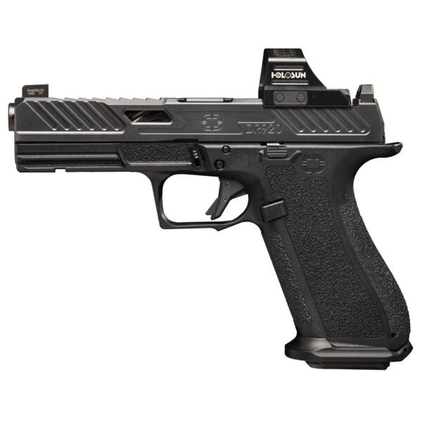 Shadow Systems DR920P 9mm Pistol, 4.8" Barrel, Front Night Sights, Black - SS2212H