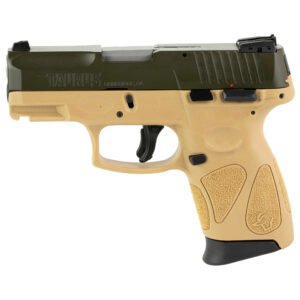 Taurus G2C 9mm Pistol, 3.2" Barrel, Blade Front/Adjustable Rear Sights, MOSS Green - 1G2C93B12T