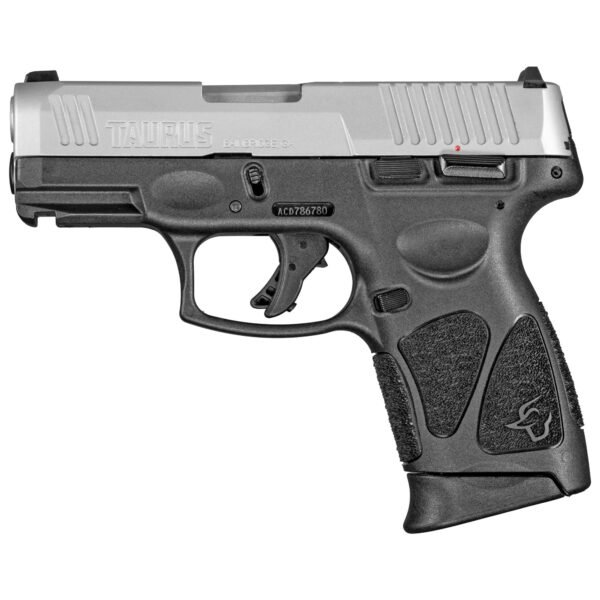 Taurus G3C 9mm Pistol, 3.26" Barrel, Black, Silver - 1G3C9392x12
