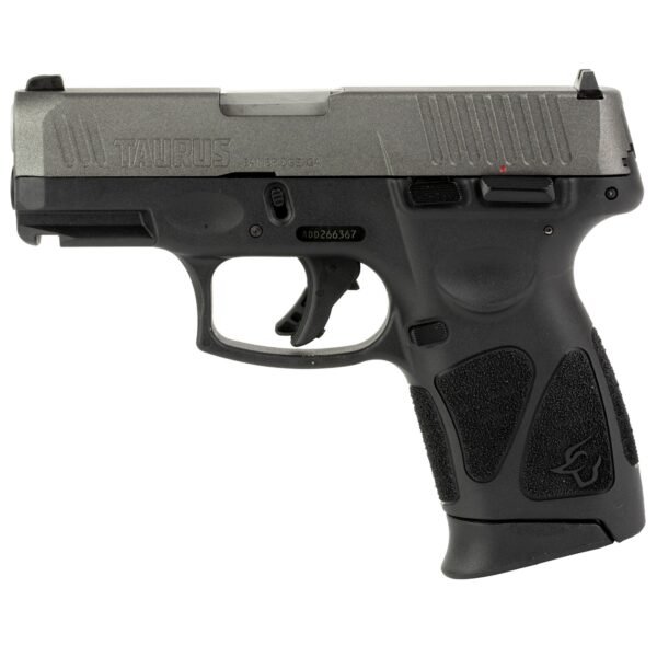 Taurus G3C 9mm Pistol, 3.2" Barrel, Adjustable Sights, Black, Tungsten - 1G3C93C