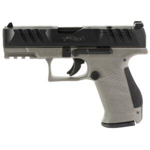 Walther PDP 9mm Pistol, 4" Barrel, Adjustable Sights, Black, Gray - 2858436