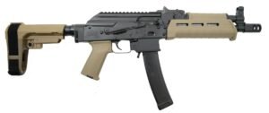 PSA AK-V 9mm MOE SBA3 Pistol, FDE