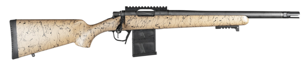 Christensen Arms Ridgeline Scout .308 Bolt-Action Rifle, Tan/Black Webbing - 801-06120-00