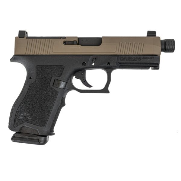 PSA Dagger Compact 9mm Pistol With Extreme Carry Cut Doctor Slide & Threaded Barrel, 2-Tone Flat Dark Earth