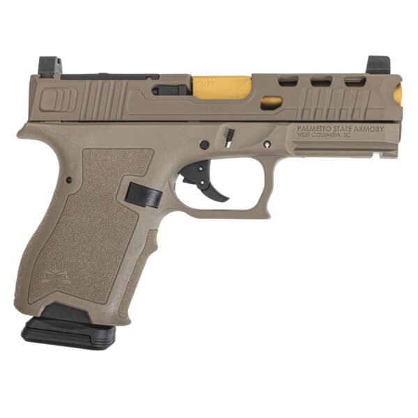 PSA Dagger Compact 9mm Pistol With SWRV2 RMR Slide & TiN Non-Threaded Barrel, Flat Dark Earth