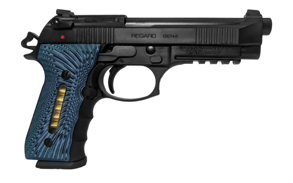 EAA Girsan Regard Sport Gen 4 9mm Pistol, Black/Blue - 390087