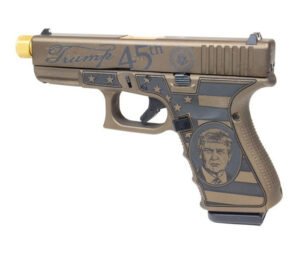 Glock 19 Gen3 Trump 9mm Pistol, Burnt Bronze - UI19502T