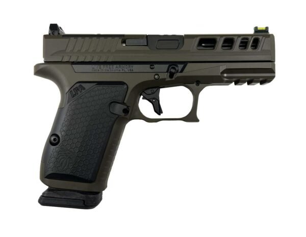 Live Free AMP 9mm Pistol 3.9" 15rd, OD Green - LFAMP19C084003