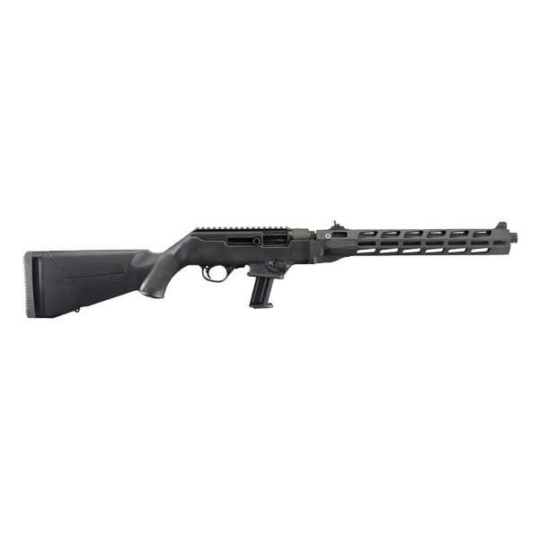 Ruger PC Carbine 10 Round 9mm Rifle With Free Float Handguard, Black - 19116