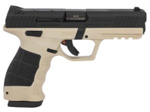 SAR USA SAR9 Mete Safari 9mm Pistol, Tan/Black - SAR9METESABL