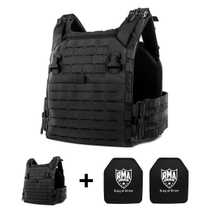 Level 4 Sierra Body Armor Kit - 10x12 Single-Curve (Model 1155) - Black