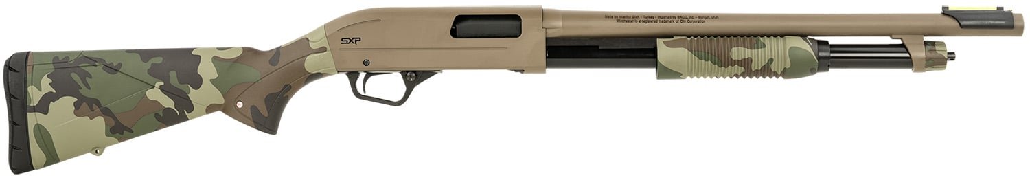Winchester SXP Defender 12 Gauge 18" Pump Action Shotgun, Woodland Camo - 512435395
