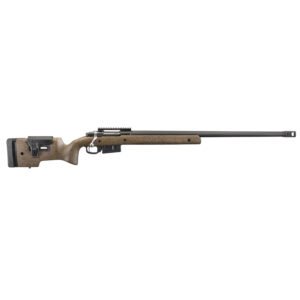 Ruger Hawkeye Long Range Target 6.5 PRC Bolt Action Rifle, Speckled Black/Brown - 47189