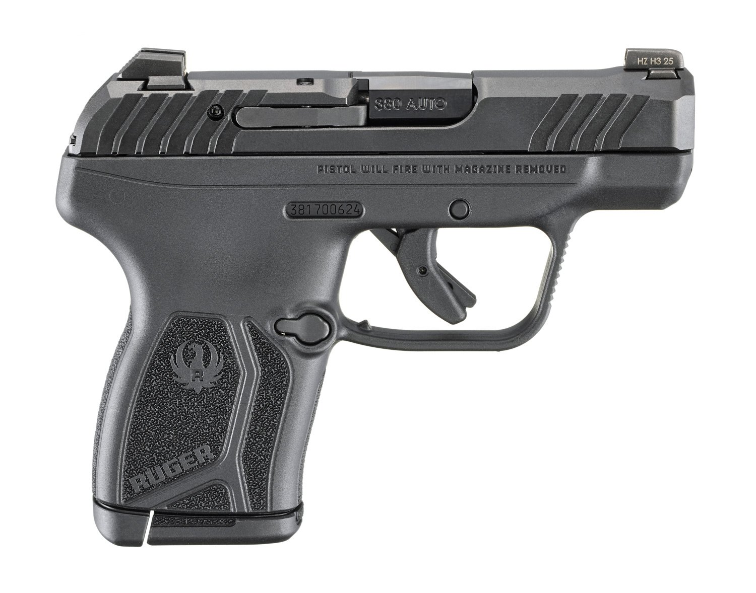 Ruger LCP Max 2.8" .380 ACP 10rd Pistol, Black - 13765