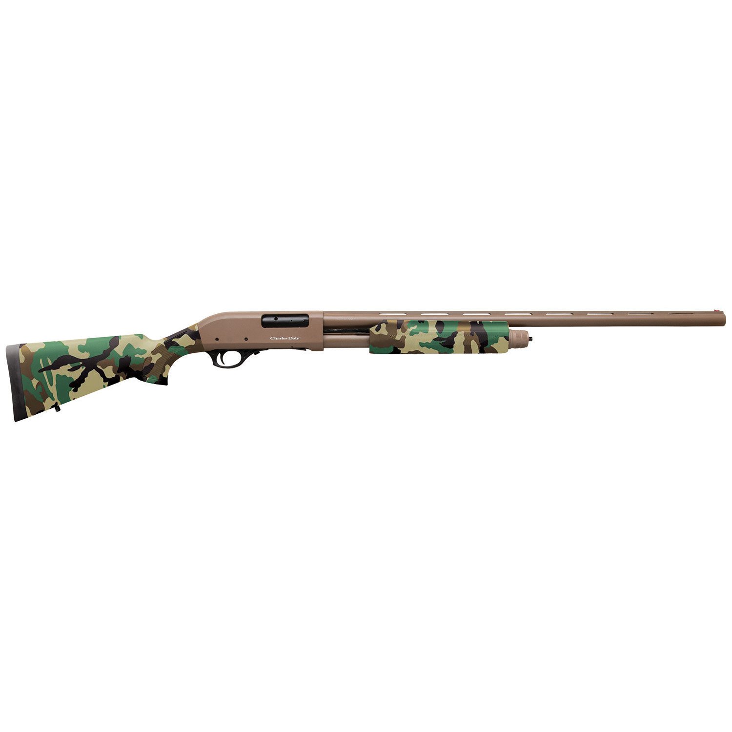 Charles Daly 301 12 Gauge 28" Pump Action Shotgun, Woodland Camo - 930330