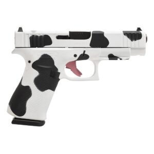 Glock G48 MOS 9mm 4.17" 10rd Pistol, Cow Print Cerakote