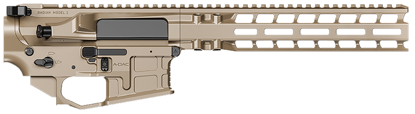 Radian Weapons Model 1 MOE Upper M-LOK Rail with Charging Handle, Flat Dark Earth - Rugged Reliability - R0430